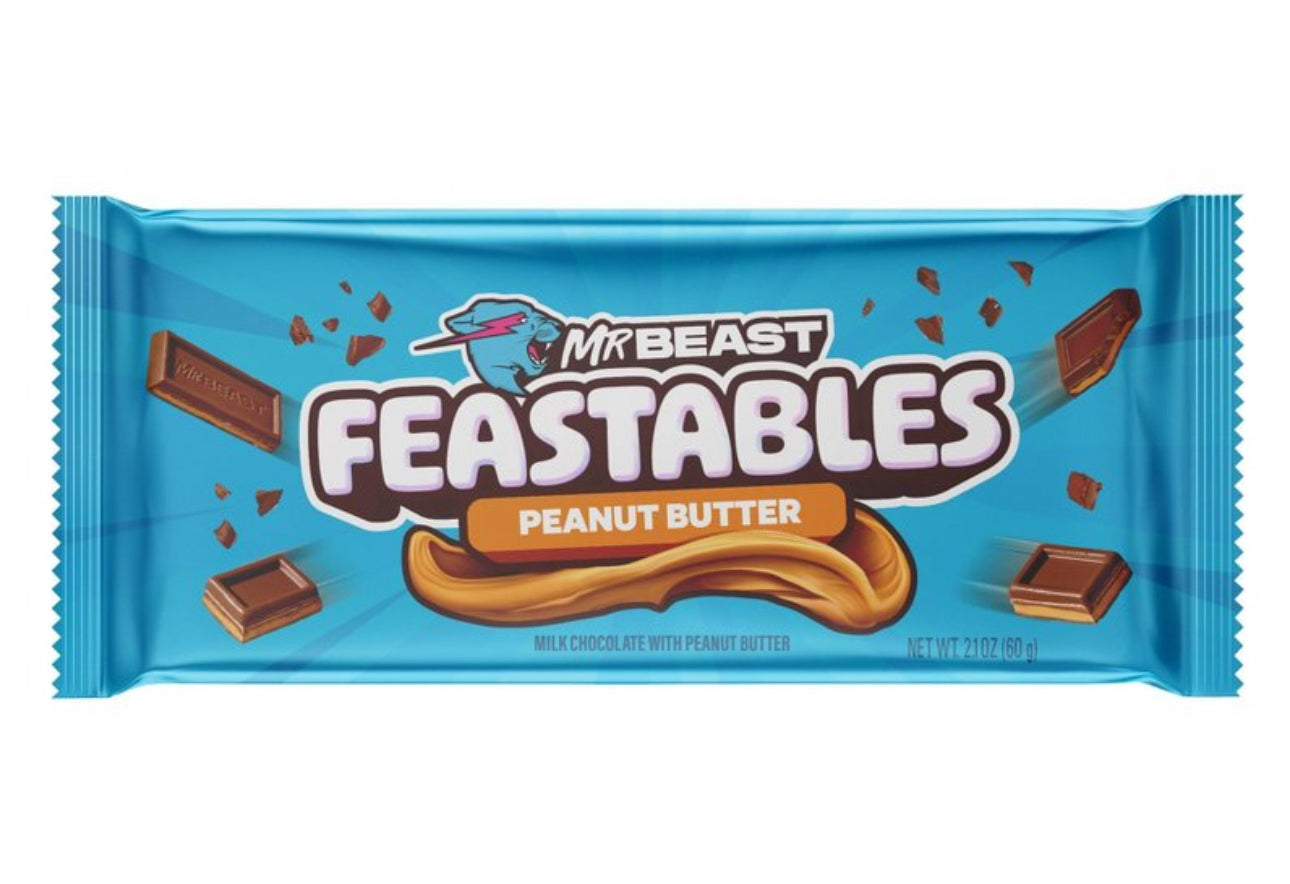 Mr Beast Candy Bar - Milk Chocolate Peanut Butter - 1.230z