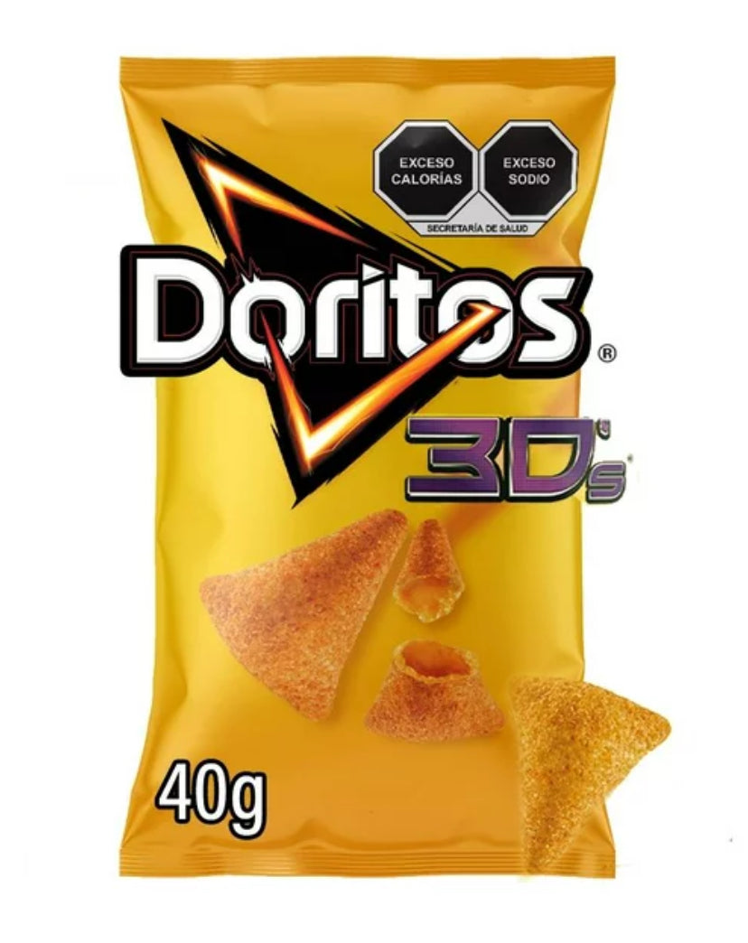 Nachos Sabritas Doritos 3D queso 40g