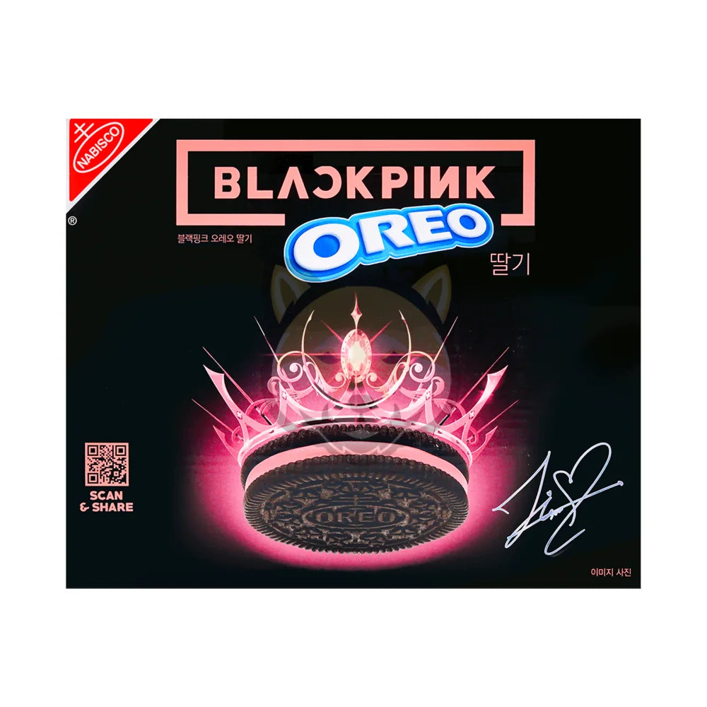 Black Pink Oreo Cream Filled Sandwich Cookies (40G)X 1 Single 3 Pack