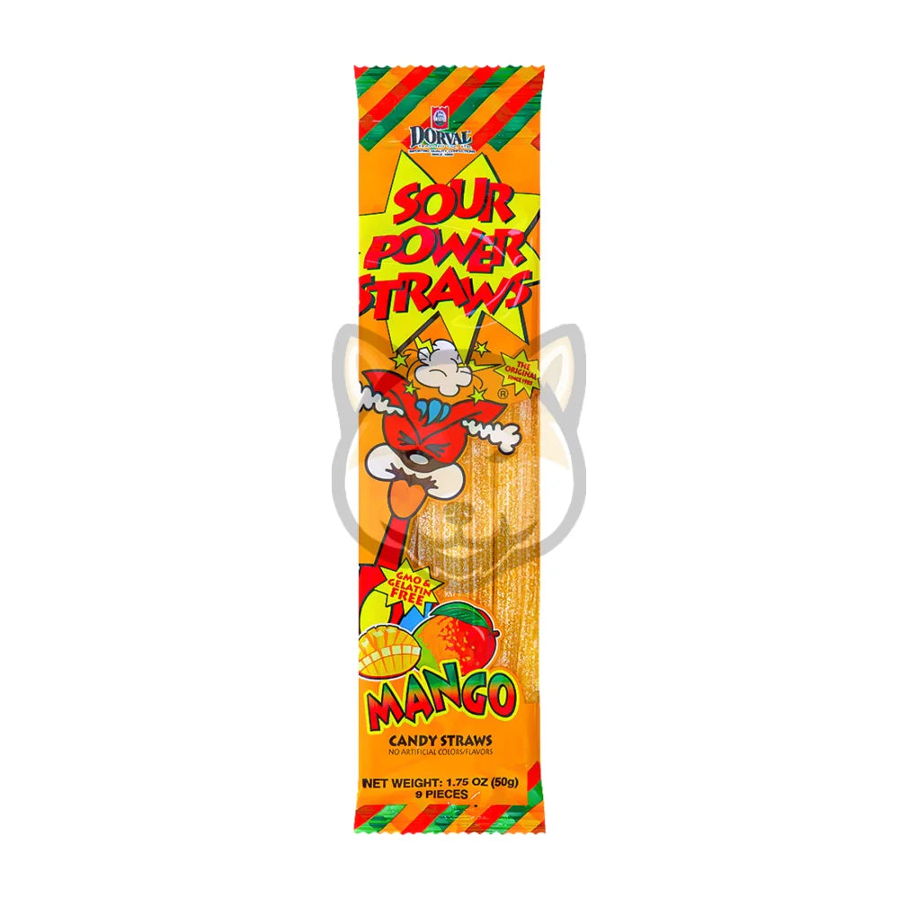 Dorval Sour Power Straws Mango (50G)
