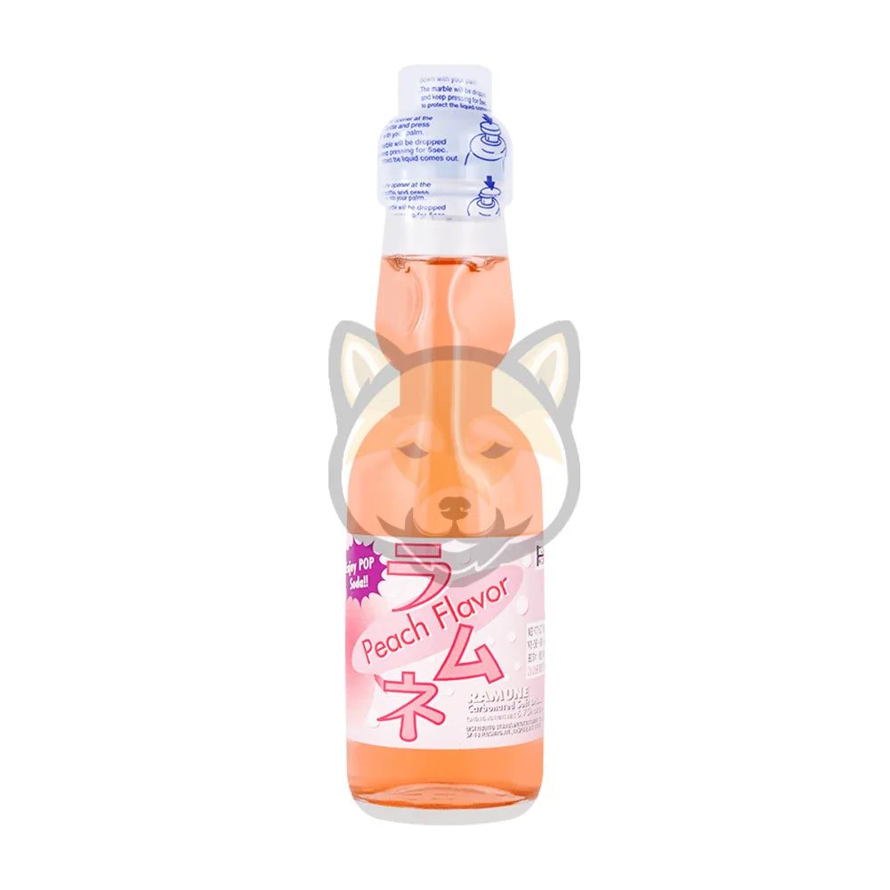 Fuji Soda Ramune Peach Flavor (6.76Fl Oz)