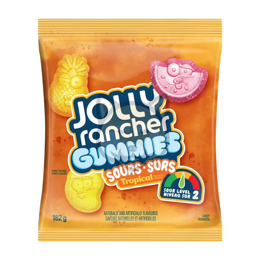 Jolly Rancher Gummies Sours Tropical Flavored Candy (182G)