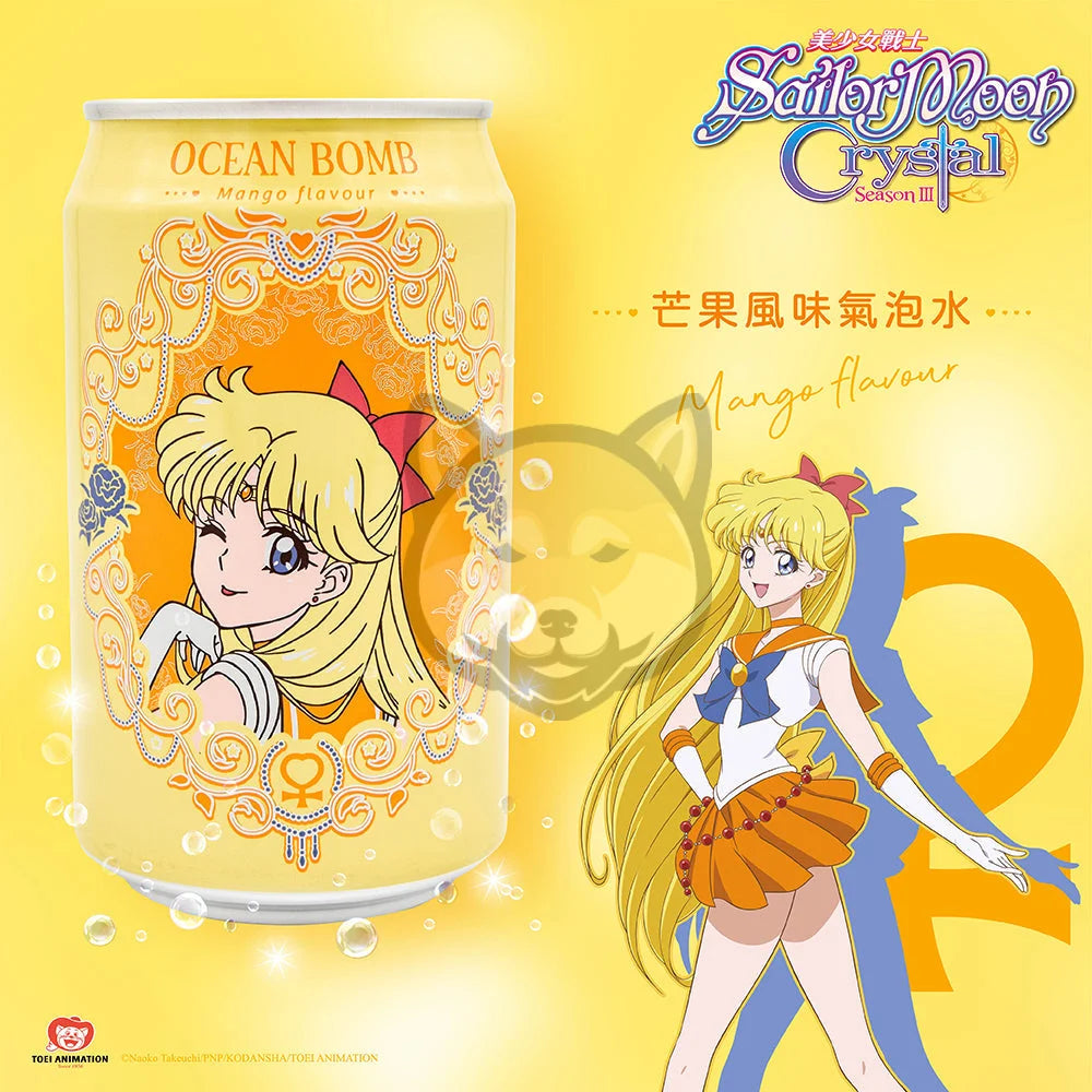 Ocean Bomb Sailor Moon Sparkling Water Mango Flavor