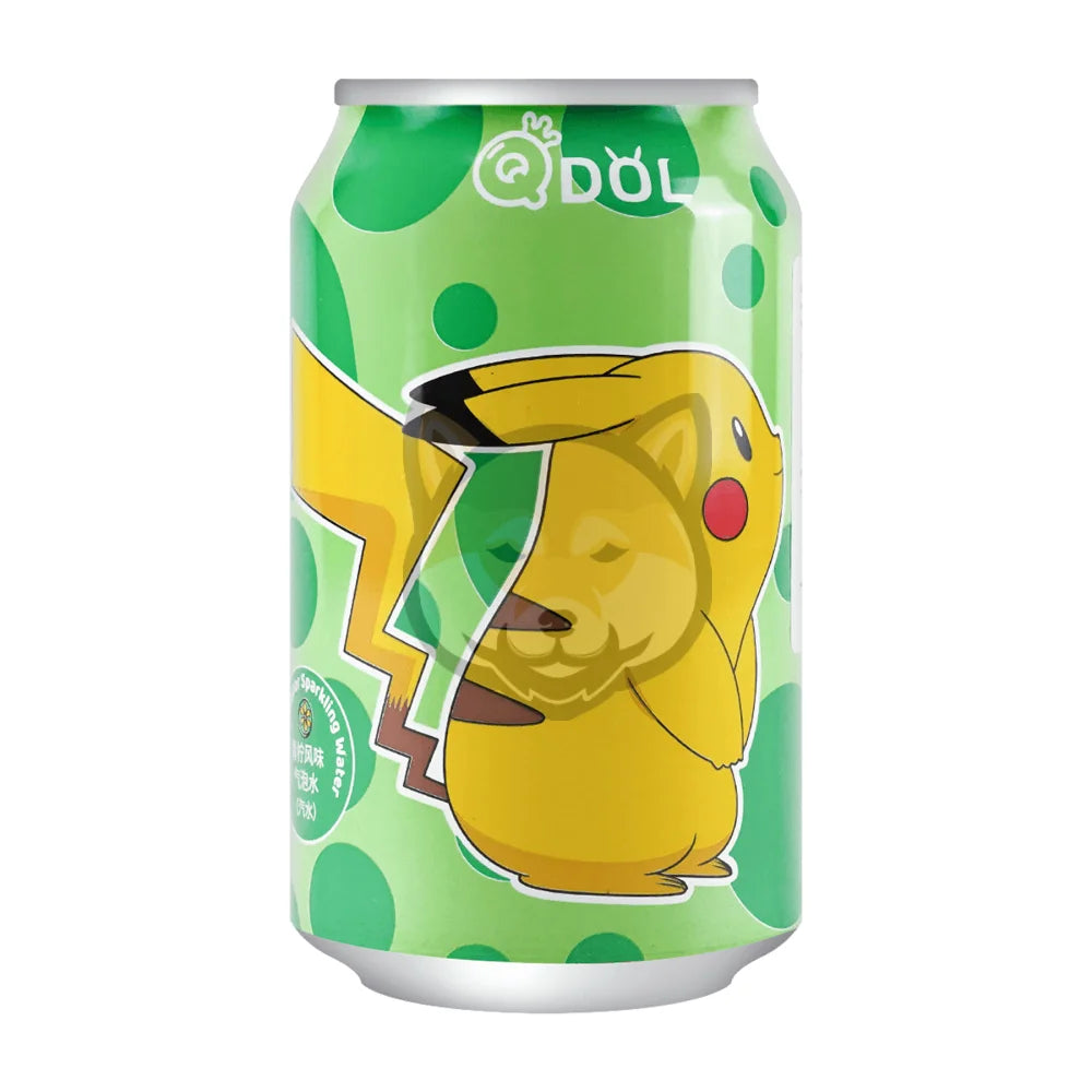 Qdol Pokemon Sparkling Water Pikachu Lime Flavored (11.16 Fl Oz)